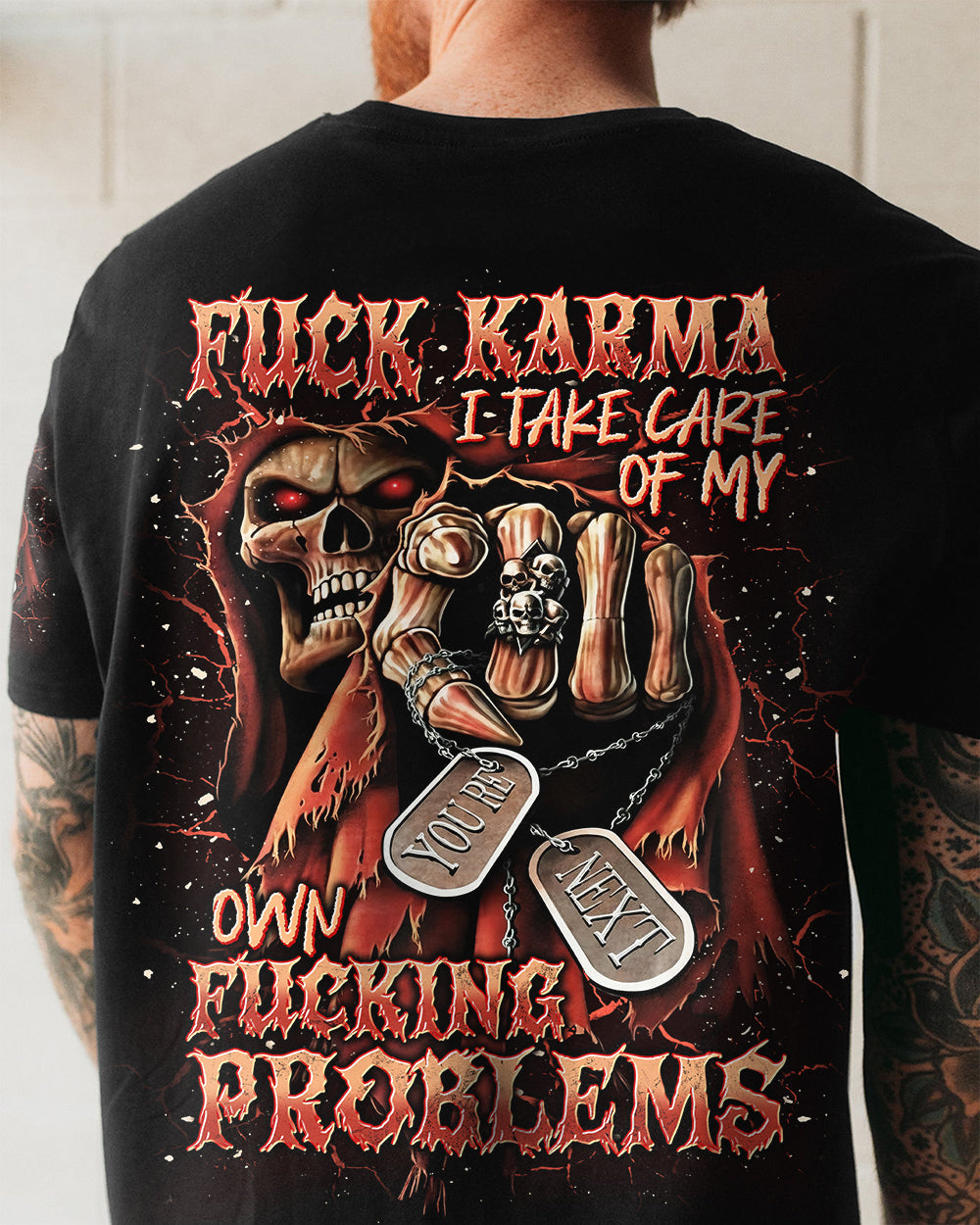 BLISSCORNERS F KARMA REAPER SKULL ALL OVER PRINT