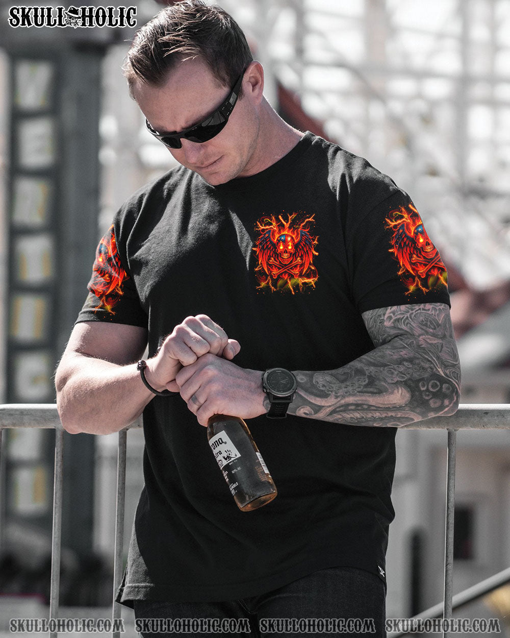 BLISSCORNERS AMERICA LIVE IT LOVE IT OR GET THE HELL OUT ALL OVER PRINT