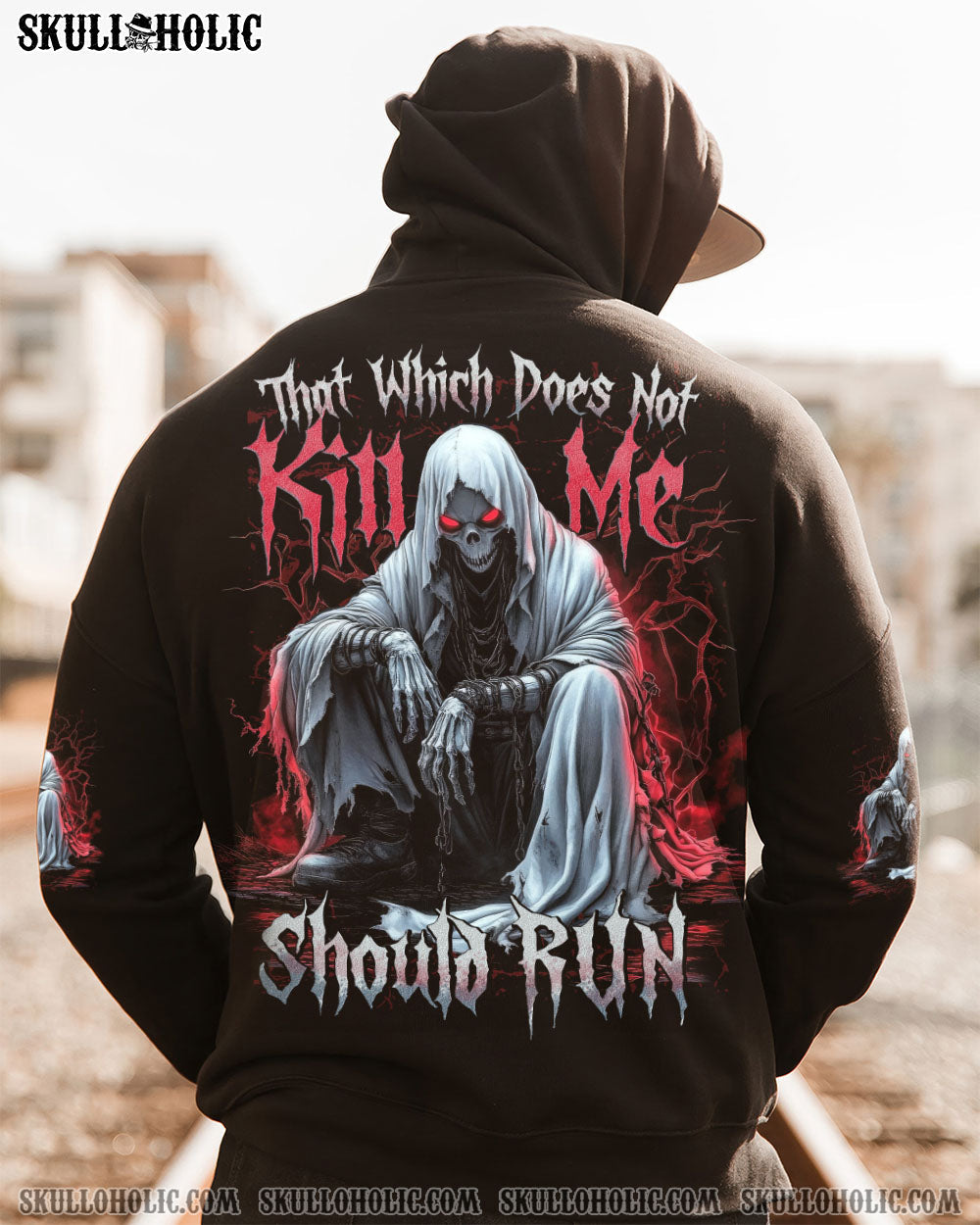 BLISSCORNERS THAT WHICH DOES NOT KILL ME SHOULD RUN ALL OVER PRINT