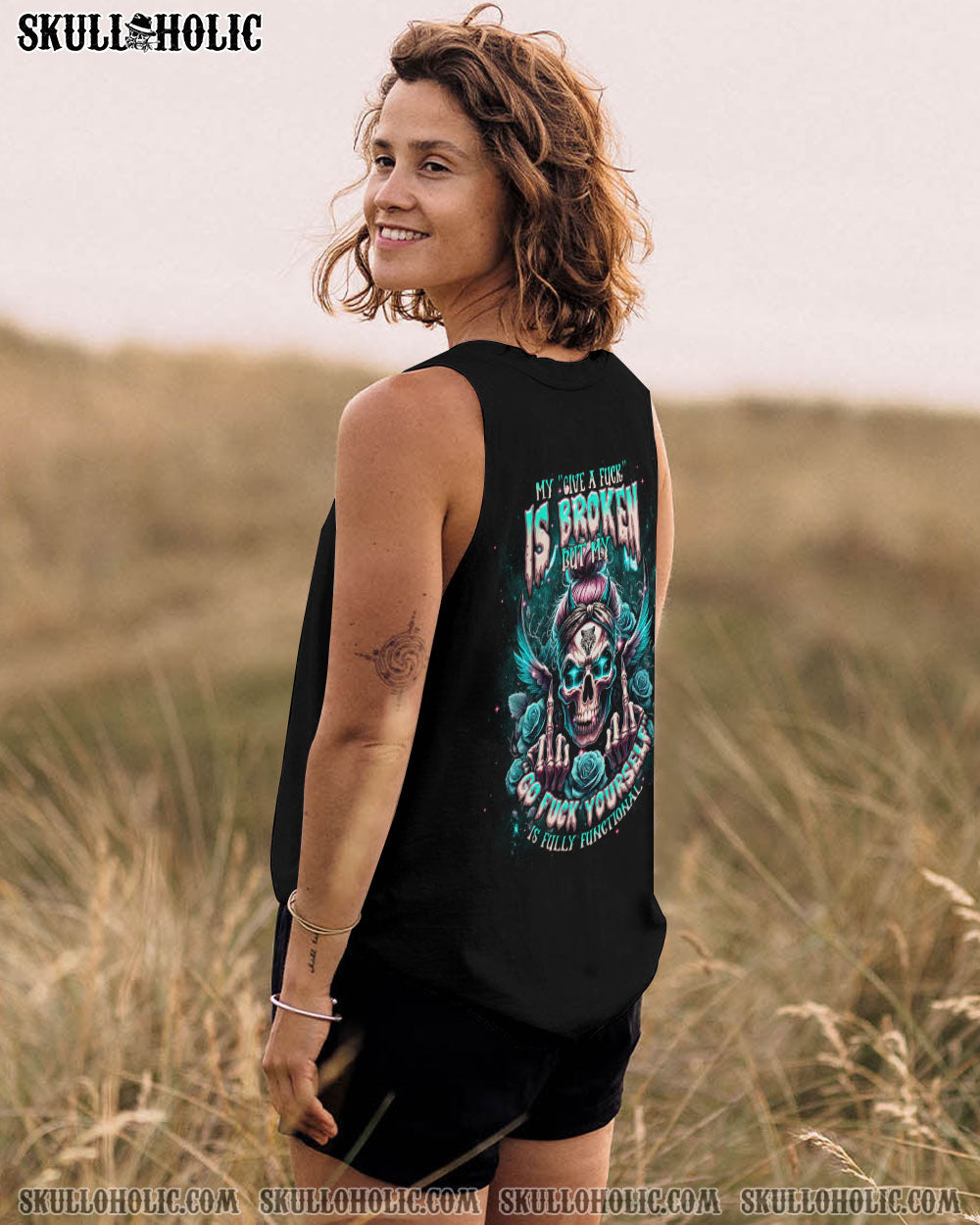BLISSCORNERS I'M A B DON'T TRY ME MESSY BUN ALL OVER PRINT