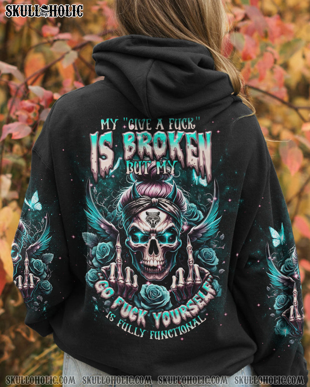 BLISSCORNERS I'M A B DON'T TRY ME MESSY BUN ALL OVER PRINT