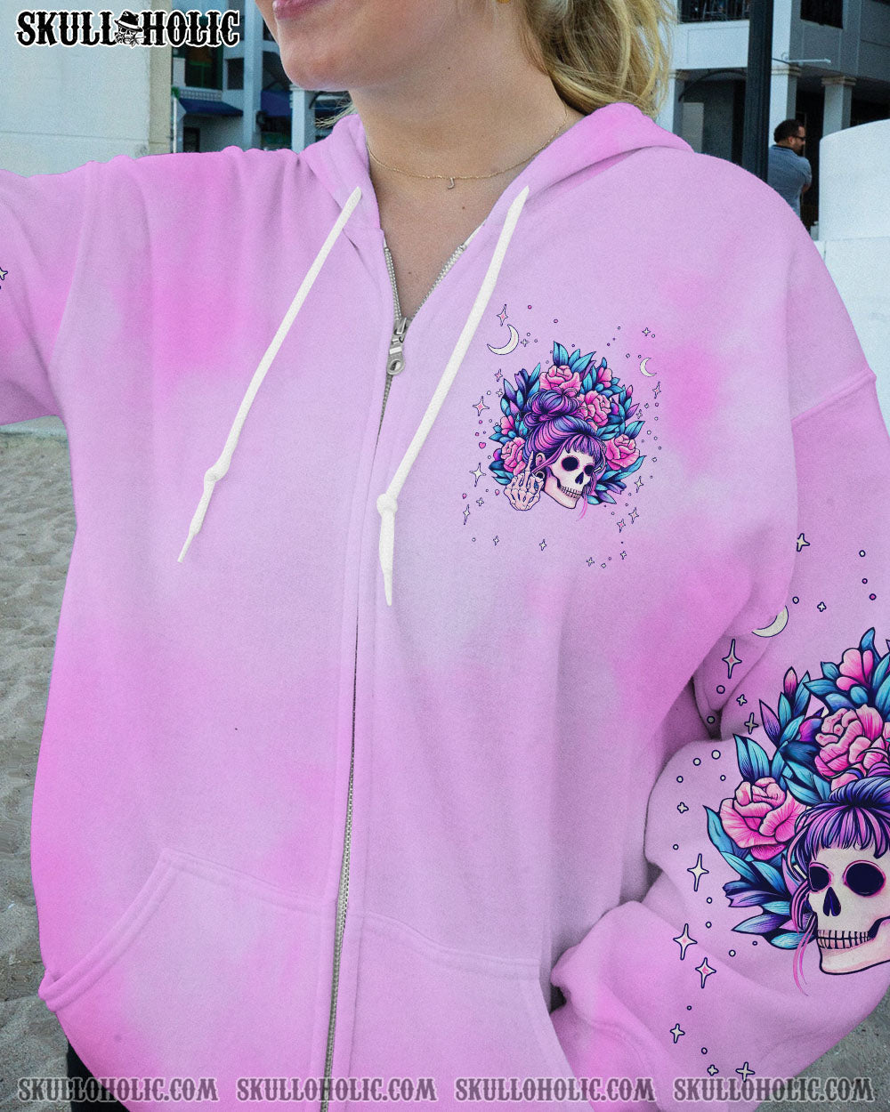 BLISSCORNERS THE GOOD GIRL IN ME MESSY BUN ALL OVER PRINT