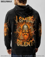 BLISSCORNERS BE CAREFUL WHEN I'M SILENT SKULL VIKING ALL OVER PRINT