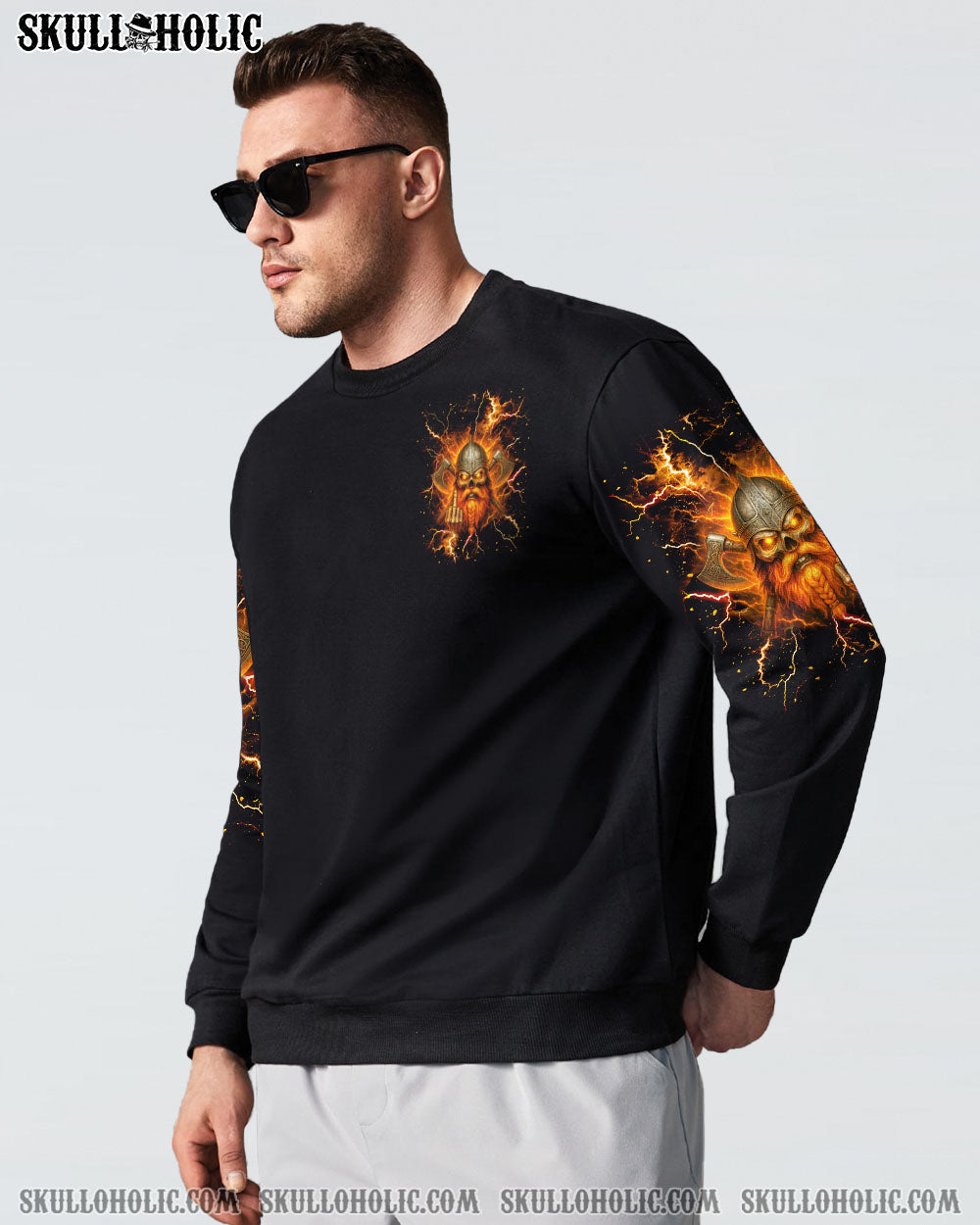 BLISSCORNERS BE CAREFUL WHEN I'M SILENT SKULL VIKING ALL OVER PRINT