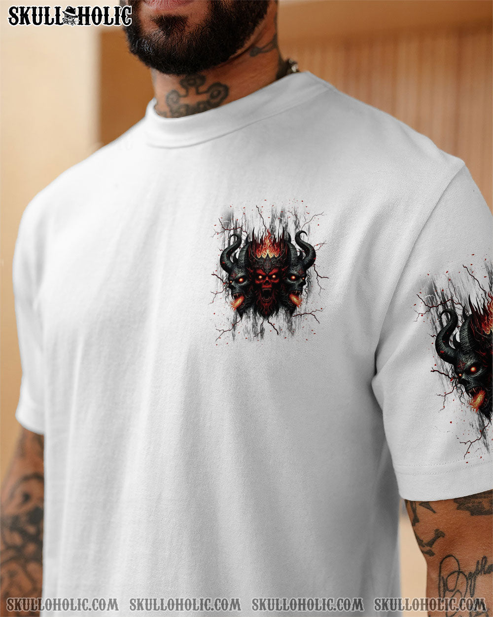 BLISSCORNERS I'M NEVER ALONE MY DEMONS ARE WITH ME 24/7 ALL OVER PRINT