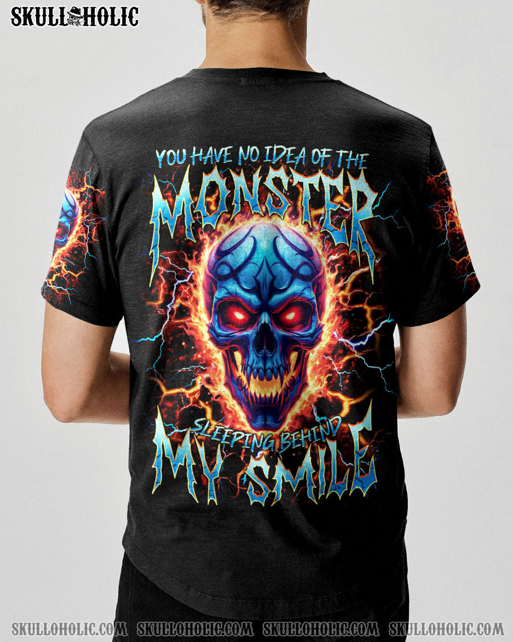 BLISSCORNERS THE MONSTERS SLEEPING BEHIND MY SMILE SKULL ALL OVER PRINT