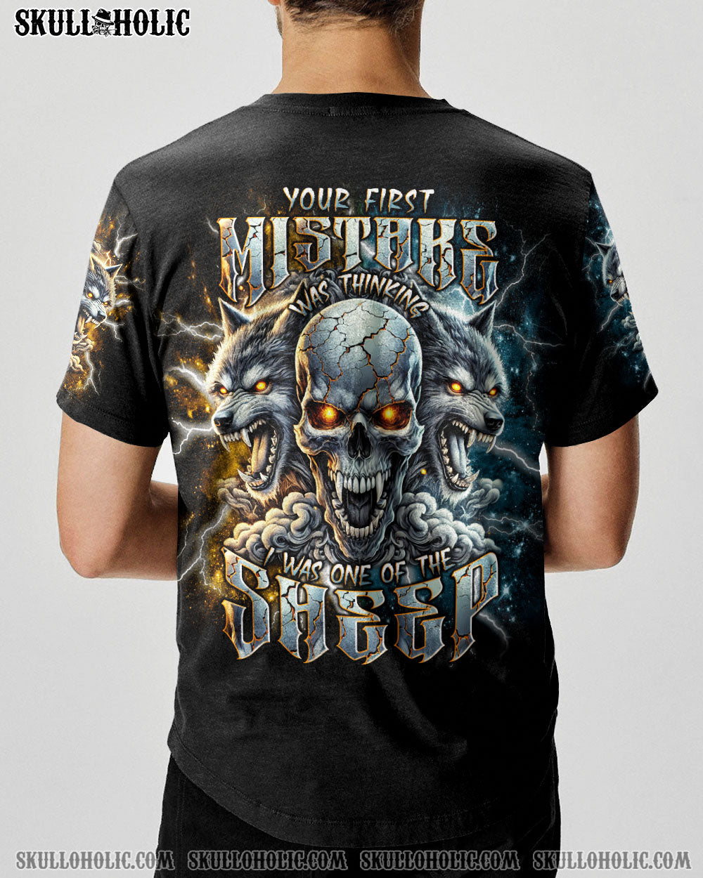 BLISSCORNERS YOUR FIRST MISTAKE WOLF SKULL ALL OVER PRINT