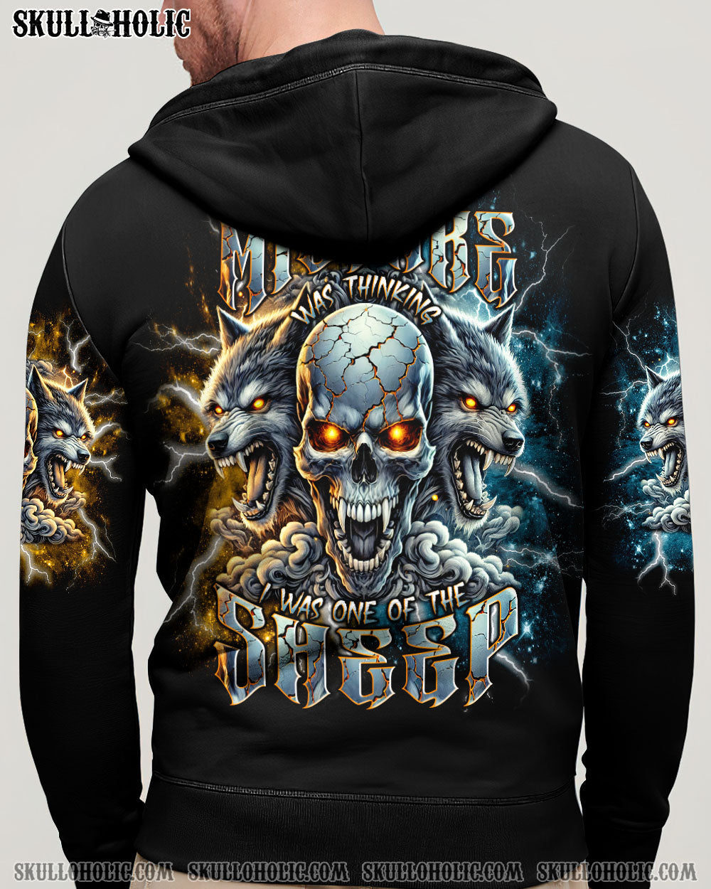 BLISSCORNERS YOUR FIRST MISTAKE WOLF SKULL ALL OVER PRINT