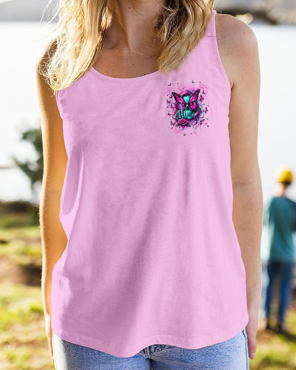 BLISSCORNERS HOW HEARTLESS I CAN BE TATTOO SKULL MESSY BUN ALL OVER PRINT