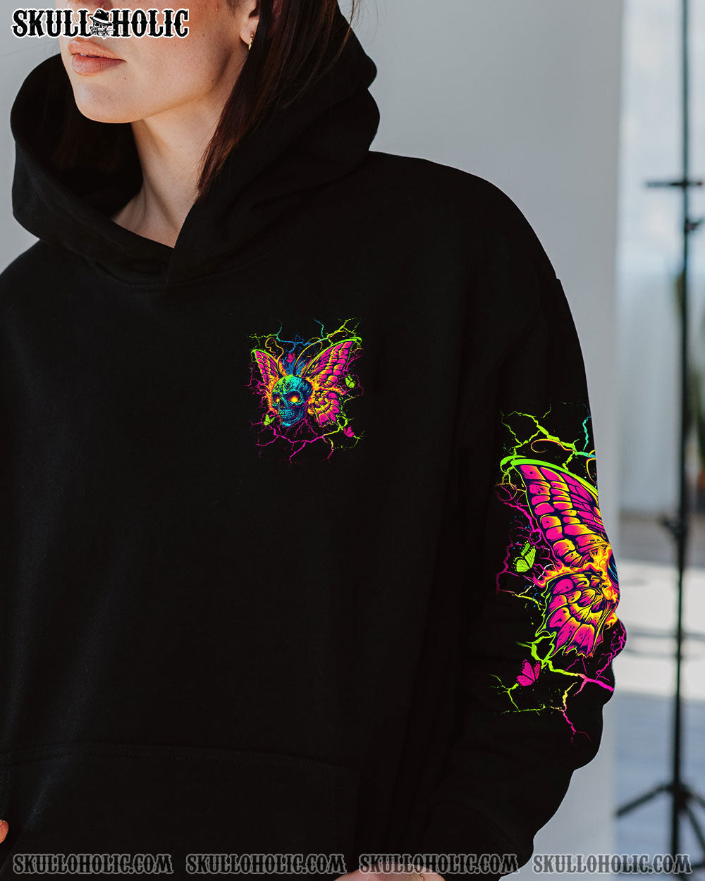 BLISSCORNERS KARMA FAIRY SKULL BUTTERFLY ALL OVER PRINT