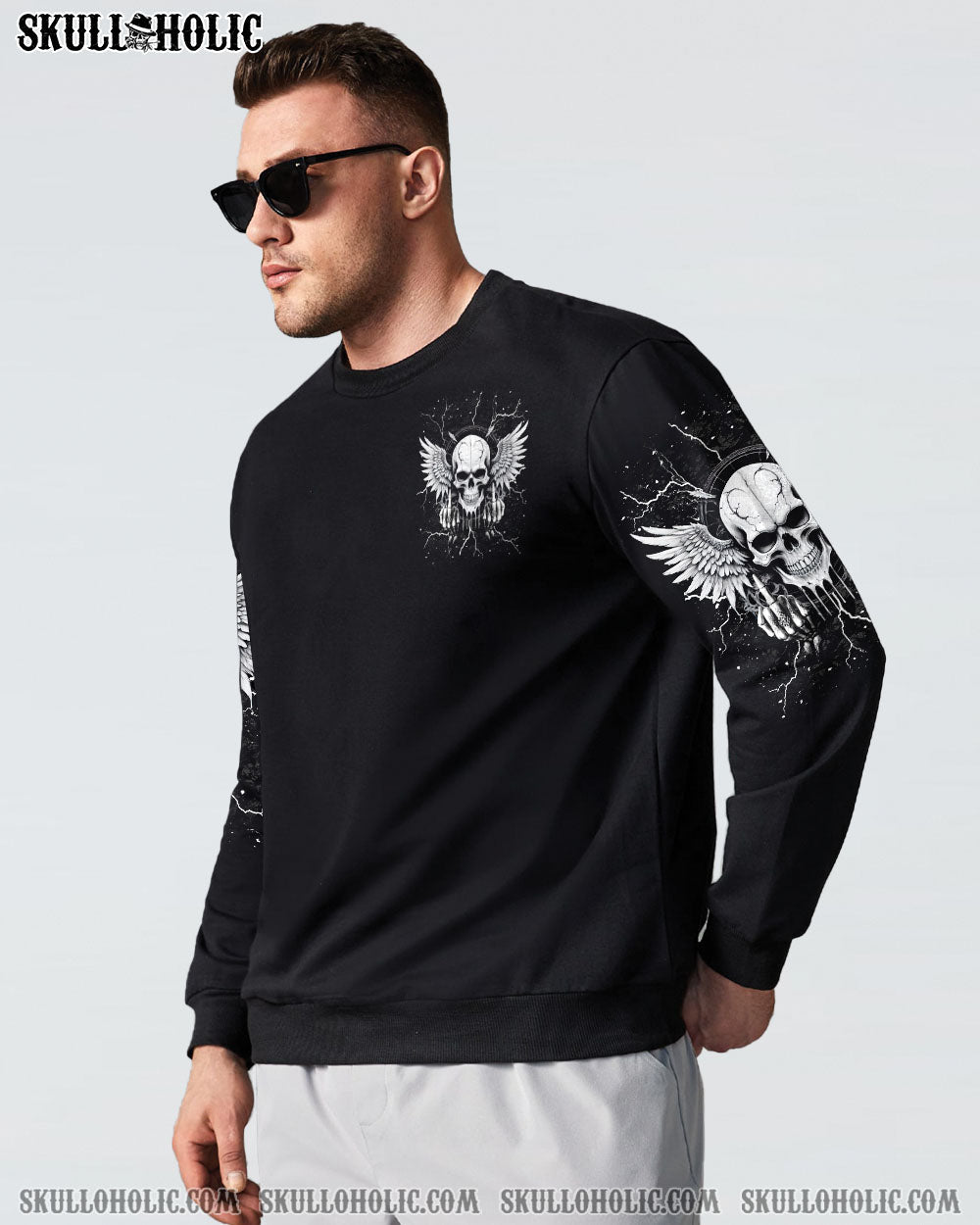 BLISSCORNERS MY GIVE A F IS BROKEN SKULL WINGS ALL OVER PRINT