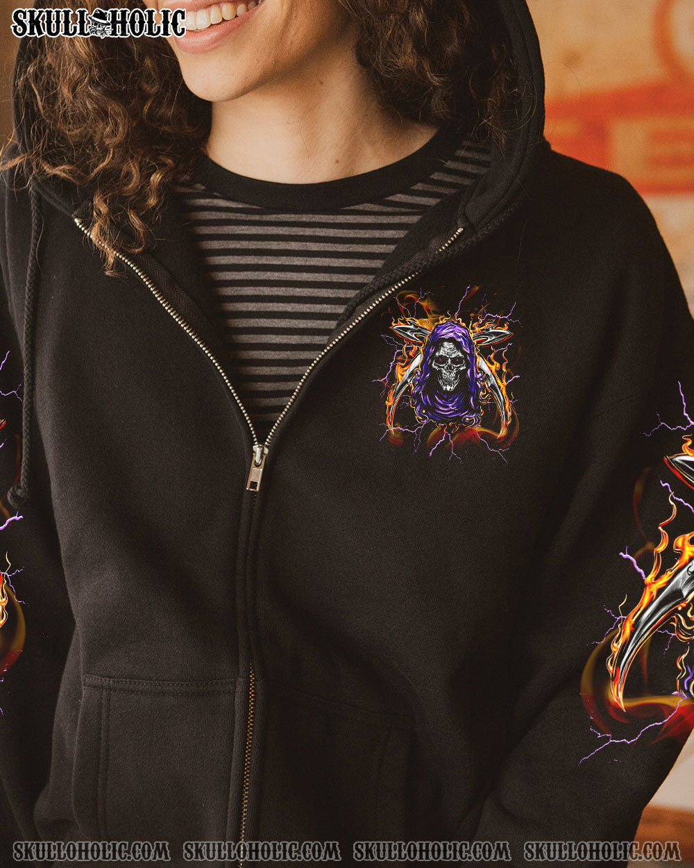 BLISSCORNERS HOW HEARTLESS I CAN BE SKULL REAPER ALL OVER PRINT
