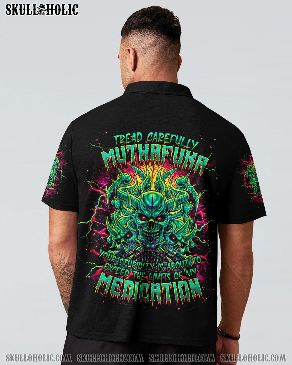BLISSCORNERS TREAD CAREFULLY MUTHAFUKA SKULL ALL OVER PRINT