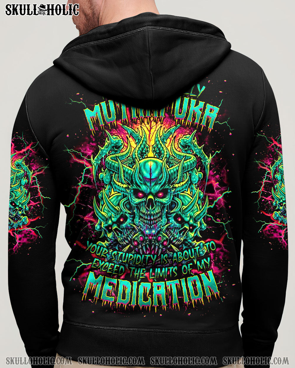 BLISSCORNERS TREAD CAREFULLY MUTHAFUKA SKULL ALL OVER PRINT