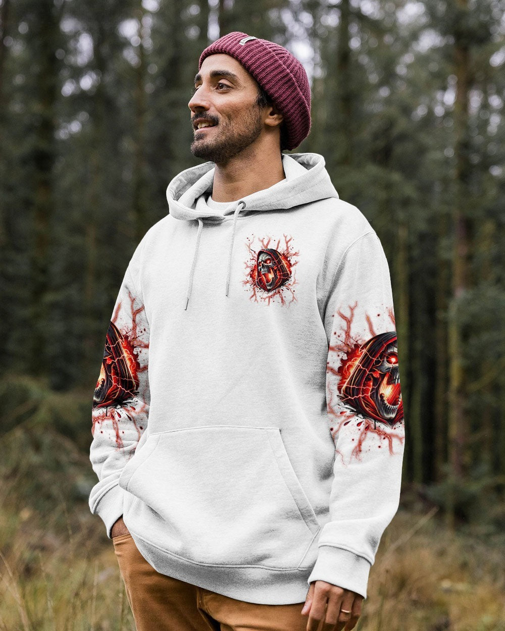 BLISSCORNERS I'M NOT ANTI-SOCIAL MAD SKULL REAPER ALL OVER PRINT