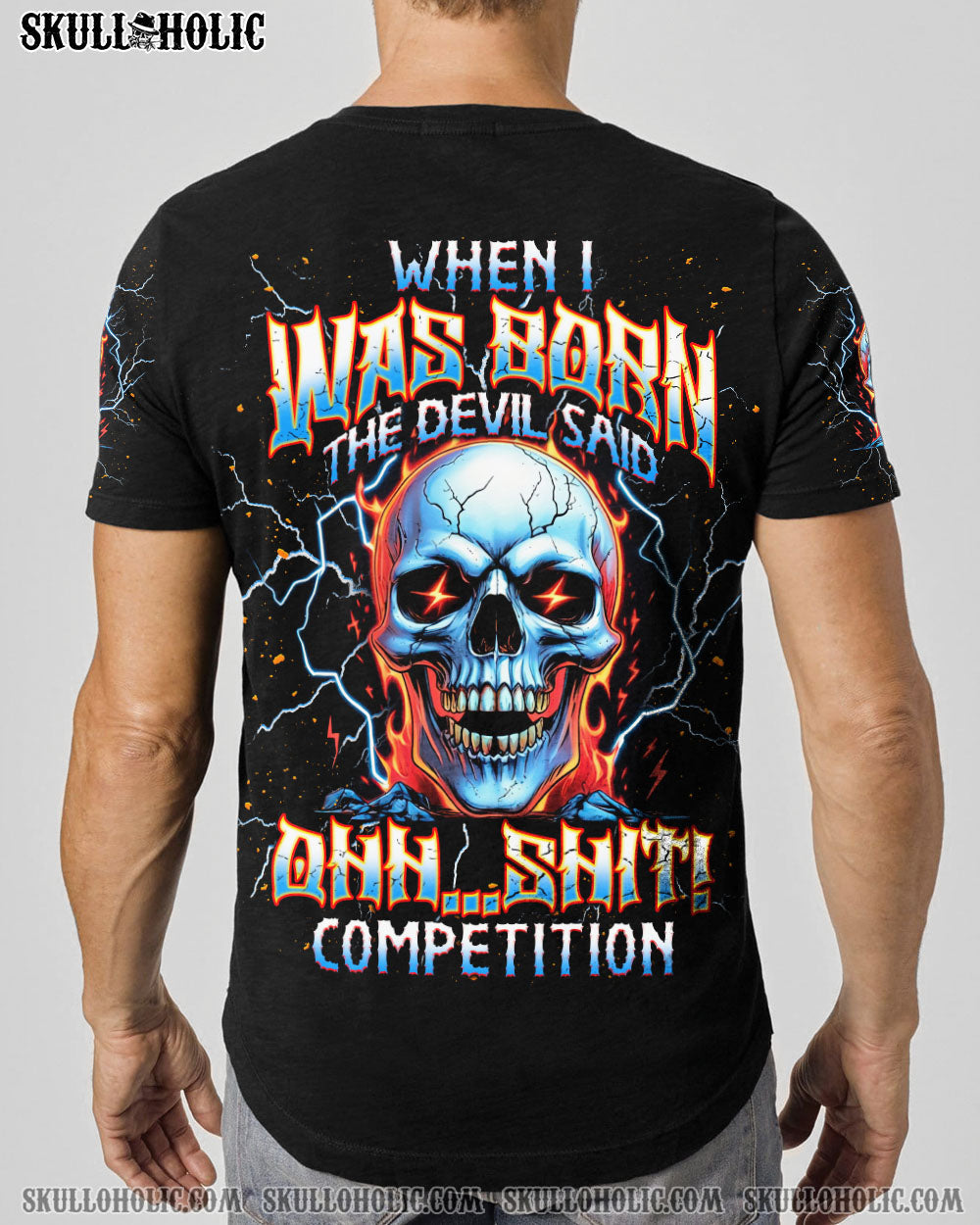 BLISSCORNERS WHEN I WAS BORN SKULL ALL OVER PRINT