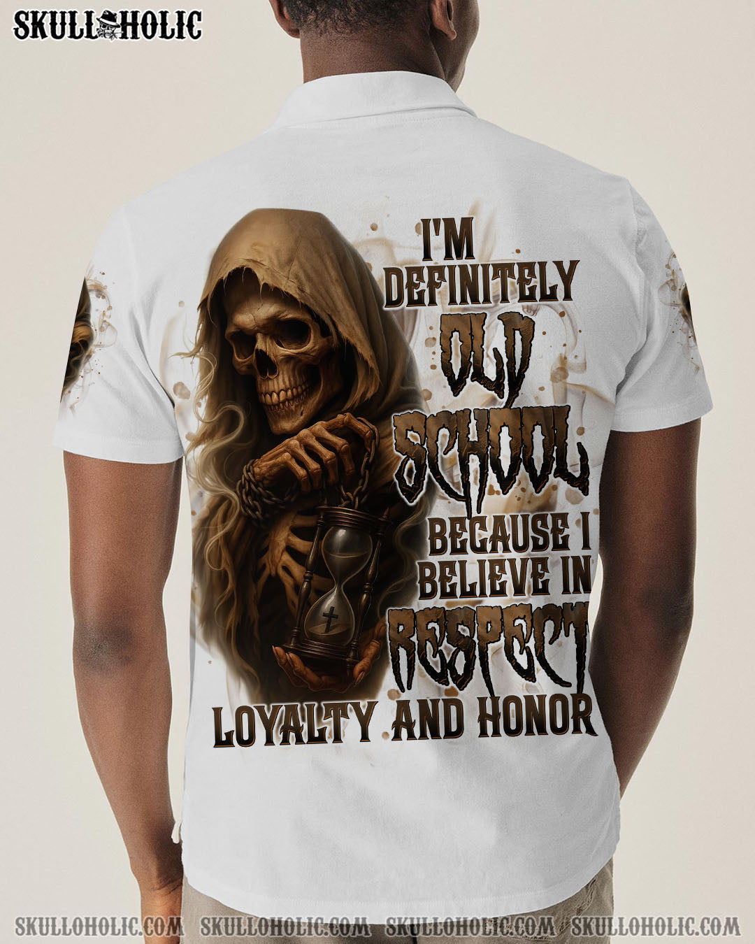 BLISSCORNERS I'M DEFINITELY OLD SCHOOL REAPER SKULL ALL OVER PRINT