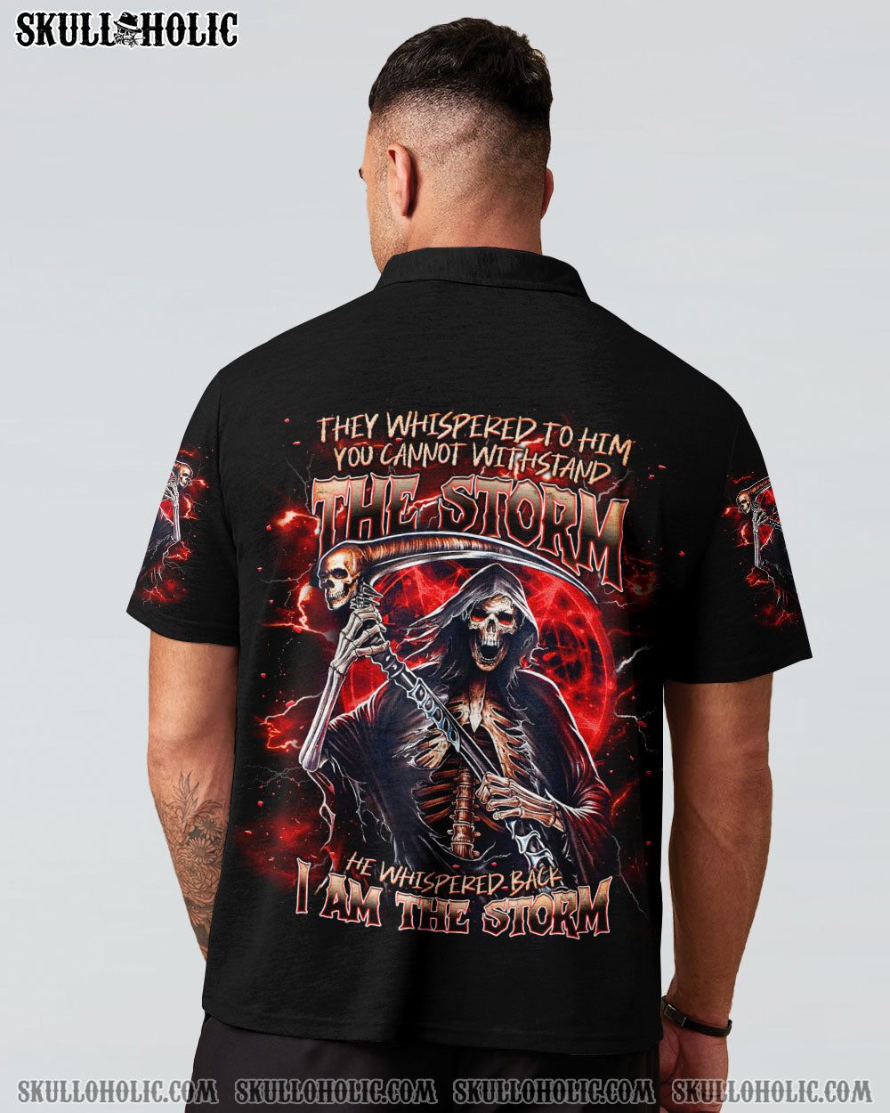 BLISSCORNERS I AM THE STORM REAPER SKULL ALL OVER PRINT