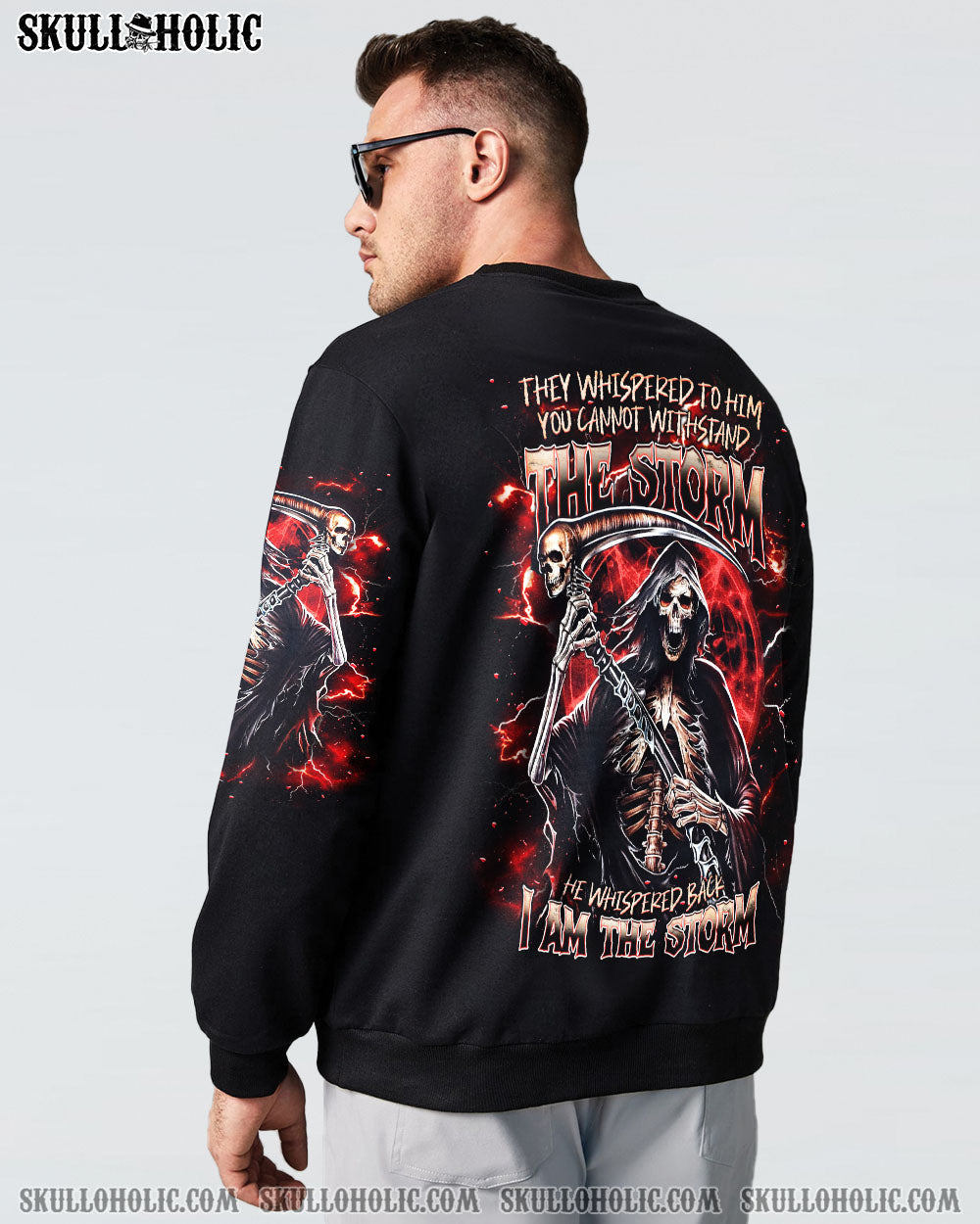 BLISSCORNERS I AM THE STORM REAPER SKULL ALL OVER PRINT