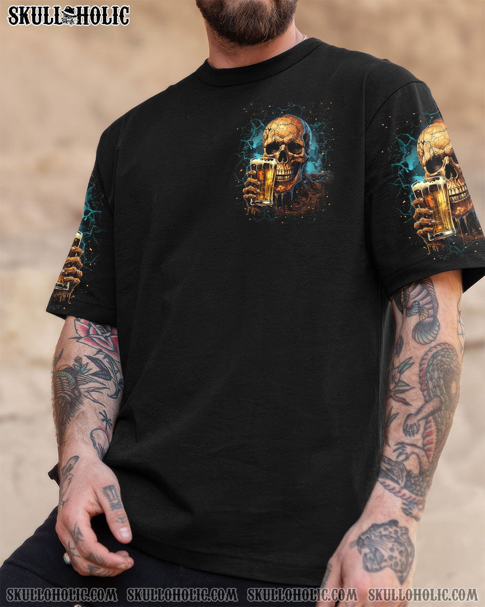 BLISSCORNERS BRING BEER SKULL ALL OVER PRINT