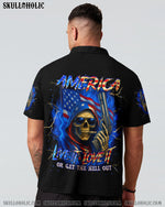 BLISSCORNERS AMERICA LIVE IT LOVE IT OR GET THE HELL OUT ALL OVER PRINT