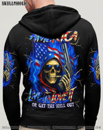 BLISSCORNERS AMERICA LIVE IT LOVE IT OR GET THE HELL OUT ALL OVER PRINT