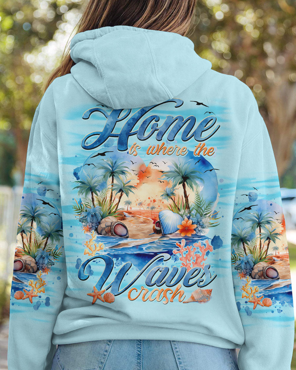 BLISSCORNERS HOME IS WHERE THE WAVES CRASH ALL OVER PRINT