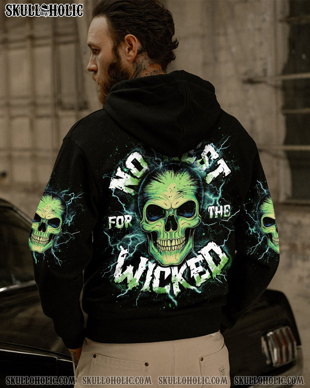 BLISSCORNERS NO REST FOR THE WICKED SKULL ALL OVER PRINT