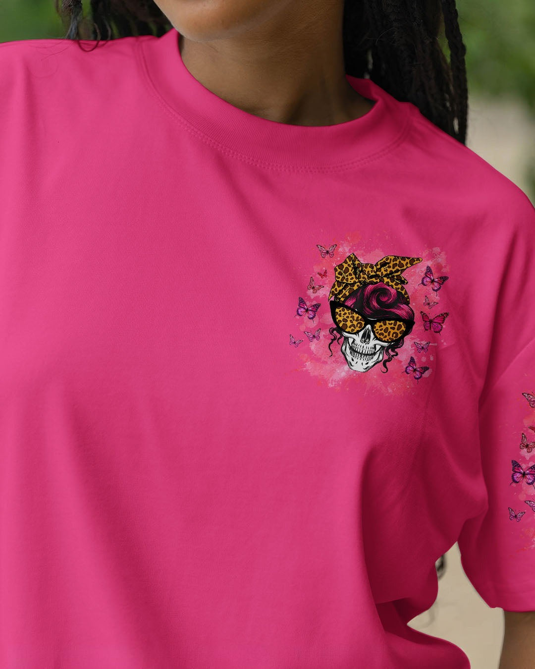 BLISSCORNERS KARMA FAIRY SKULL MESSY BUN ALL OVER PRINT