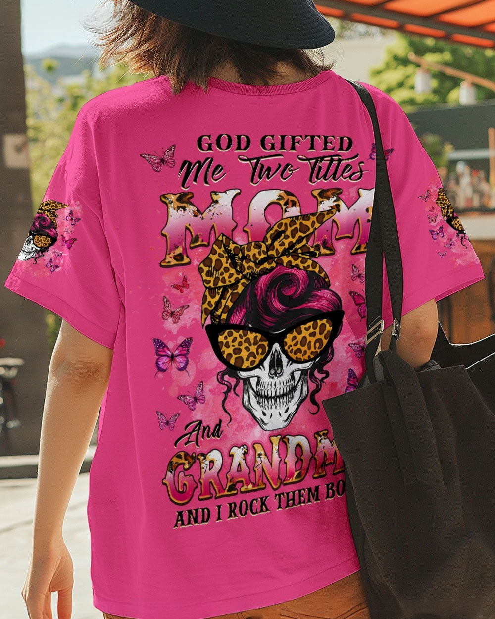 BLISSCORNERS KARMA FAIRY SKULL MESSY BUN ALL OVER PRINT
