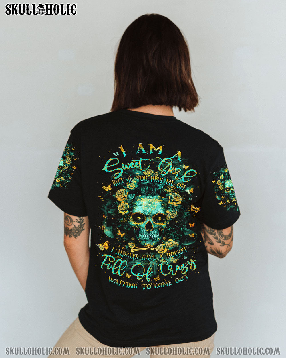 BLISSCORNERS MY GIVE A F IS BROKEN MESSY BUN WINGS ALL OVER PRINT