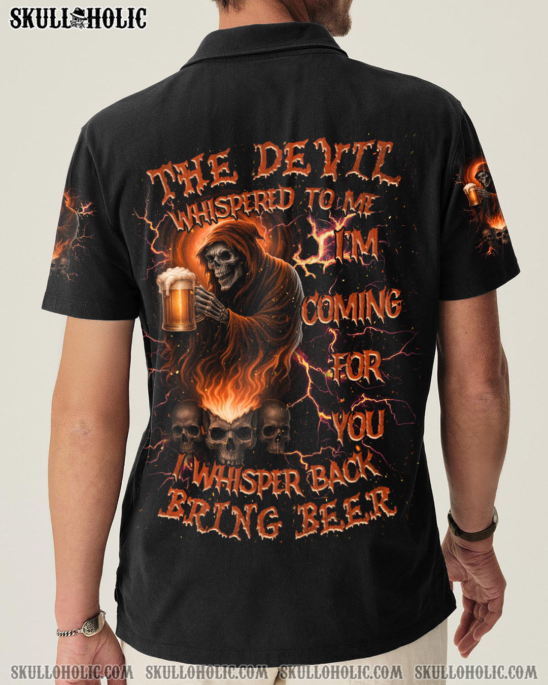 BLISSCORNERS BRING BEER SKULL REAPER ALL OVER PRINT