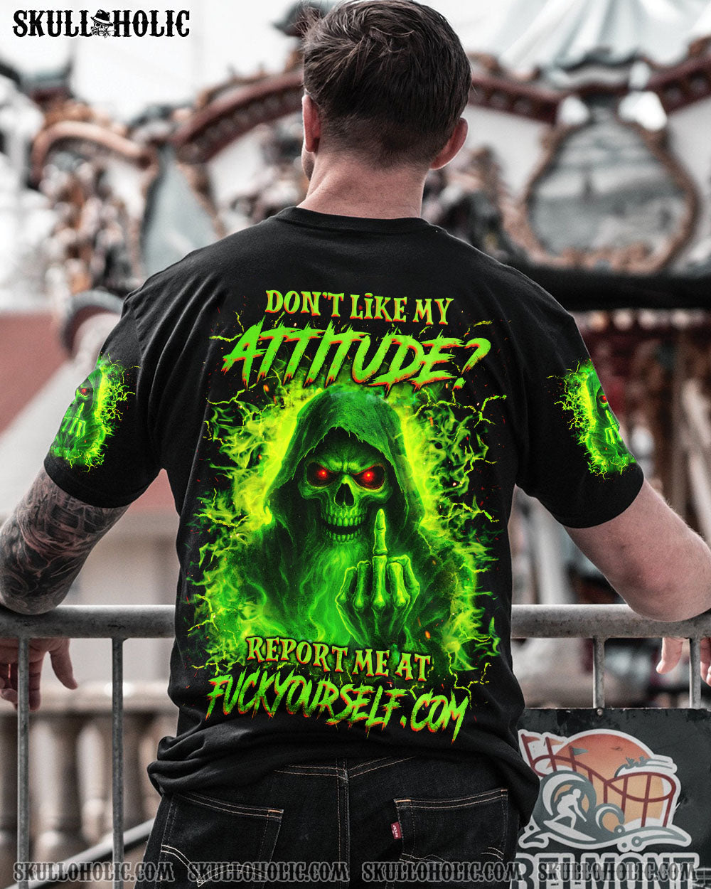 BLISSCORNERS DON'T LIKE MY ATTITUDE REAPER ALL OVER PRINT