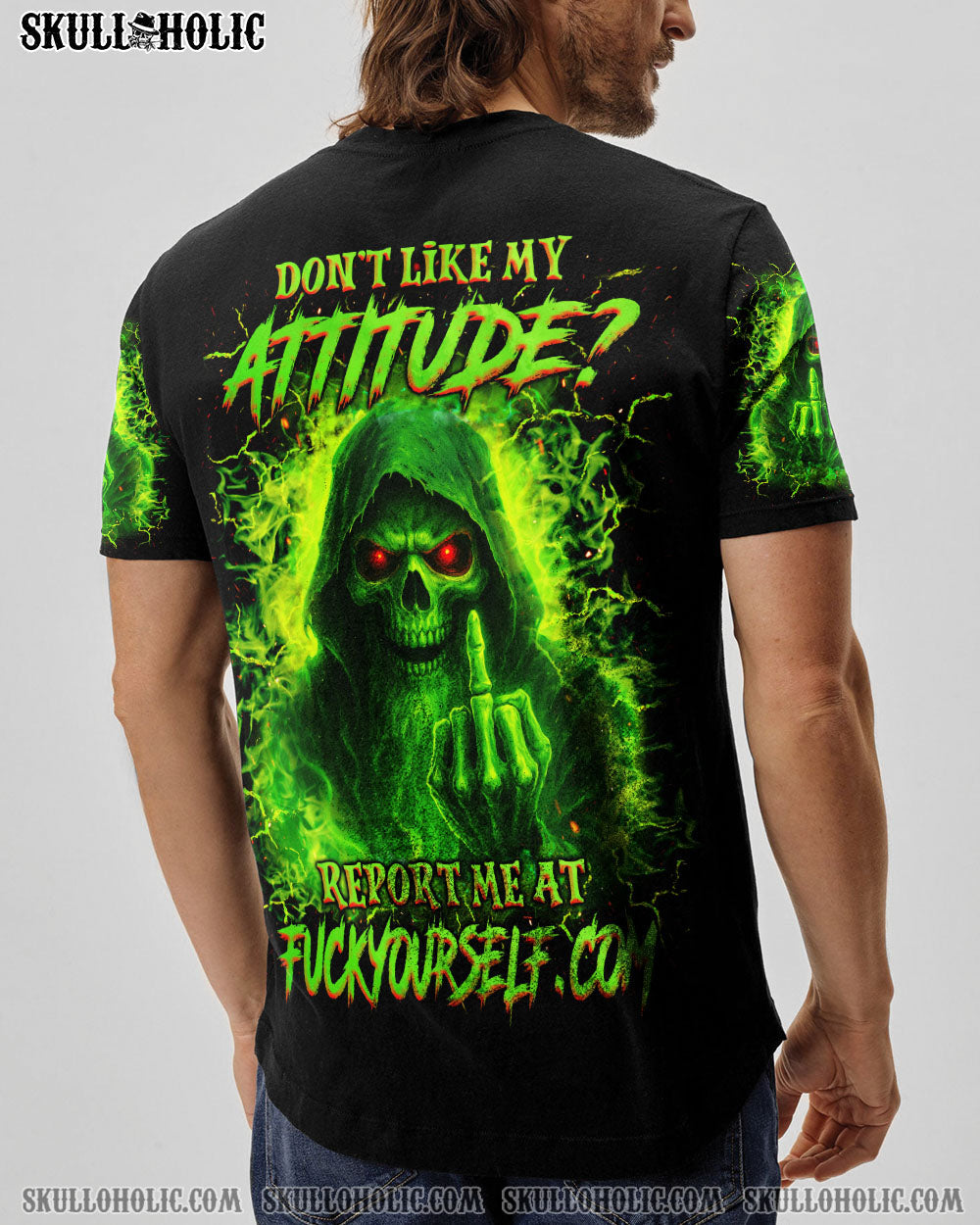 BLISSCORNERS DON'T LIKE MY ATTITUDE REAPER ALL OVER PRINT