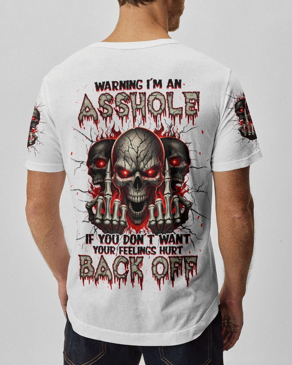 BLISSCORNERS WARNING I'M AN A SKULL ALL OVER PRINT