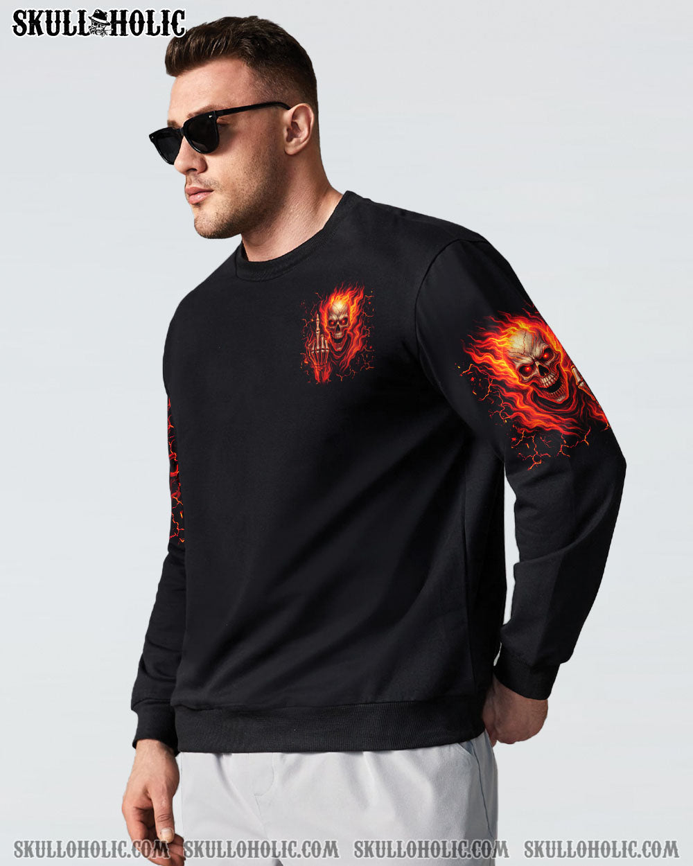 BLISSCORNERS MY GIVE A F IS BROKEN SKULL FIRE ALL OVER PRINT