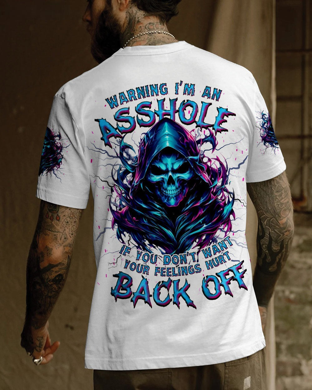 BLISSCORNERS WARNING I'M AN A SKULL REAPER ALL OVER PRINT