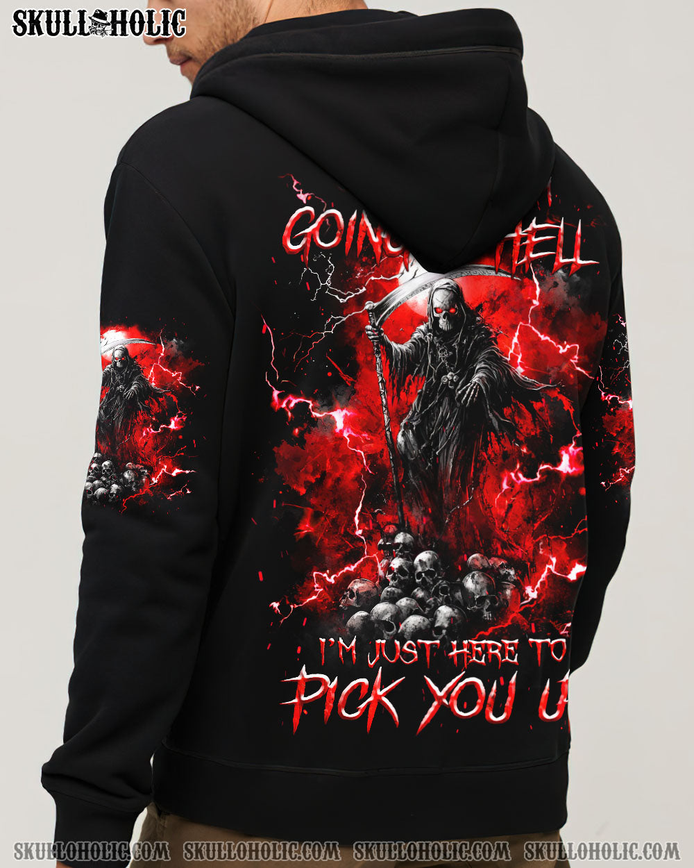 BLISSCORNERS OF COURSE I'M GOING TO HELL SKULL ALL OVER PRINT