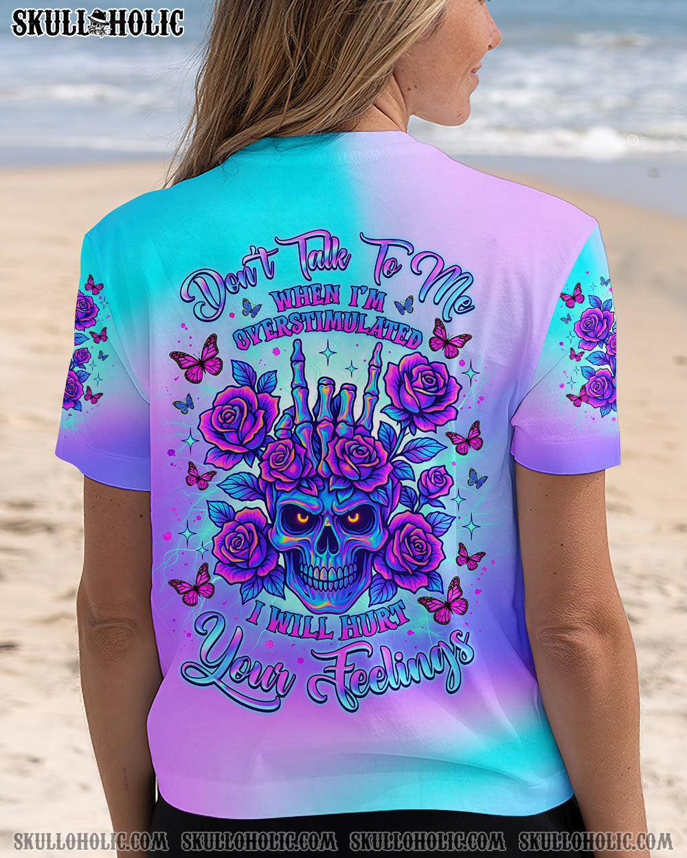 BLISSCORNERS DON'T TALK TO ME SKULL ALL OVER PRINT