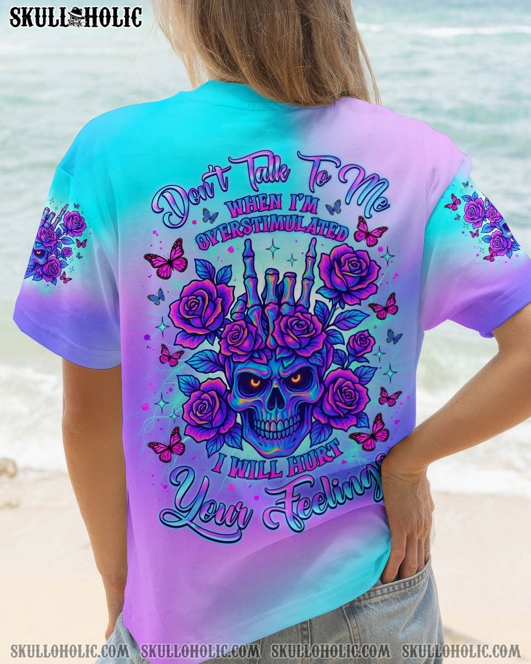 BLISSCORNERS DON'T TALK TO ME SKULL ALL OVER PRINT