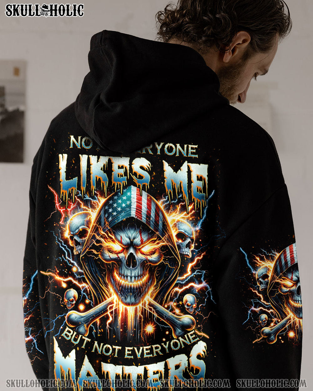 BLISSCORNERS NOT EVERYONE LIKES ME MADLY SKULL ALL OVER PRINT