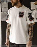 BLISSCORNERS AMERICA LIVE IT LOVE IT OR GET THE HELL OUT ALL OVER PRINT