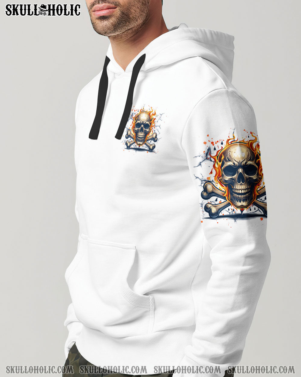 BLISSCORNERS OH THAT'S YOUR MOUTH SKULL BONES ALL OVER PRINT
