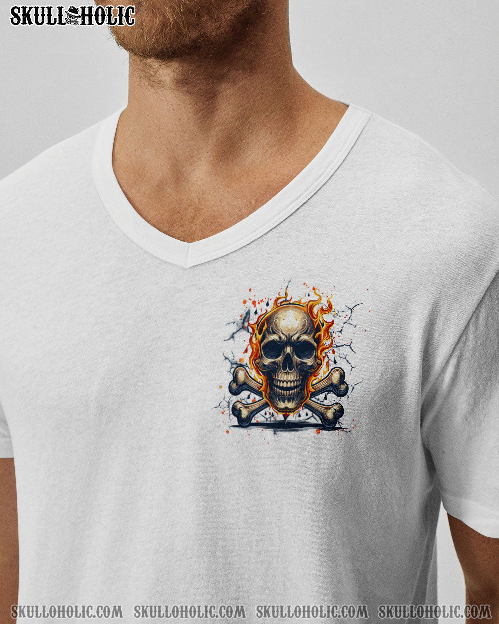 BLISSCORNERS OH THAT'S YOUR MOUTH SKULL BONES ALL OVER PRINT