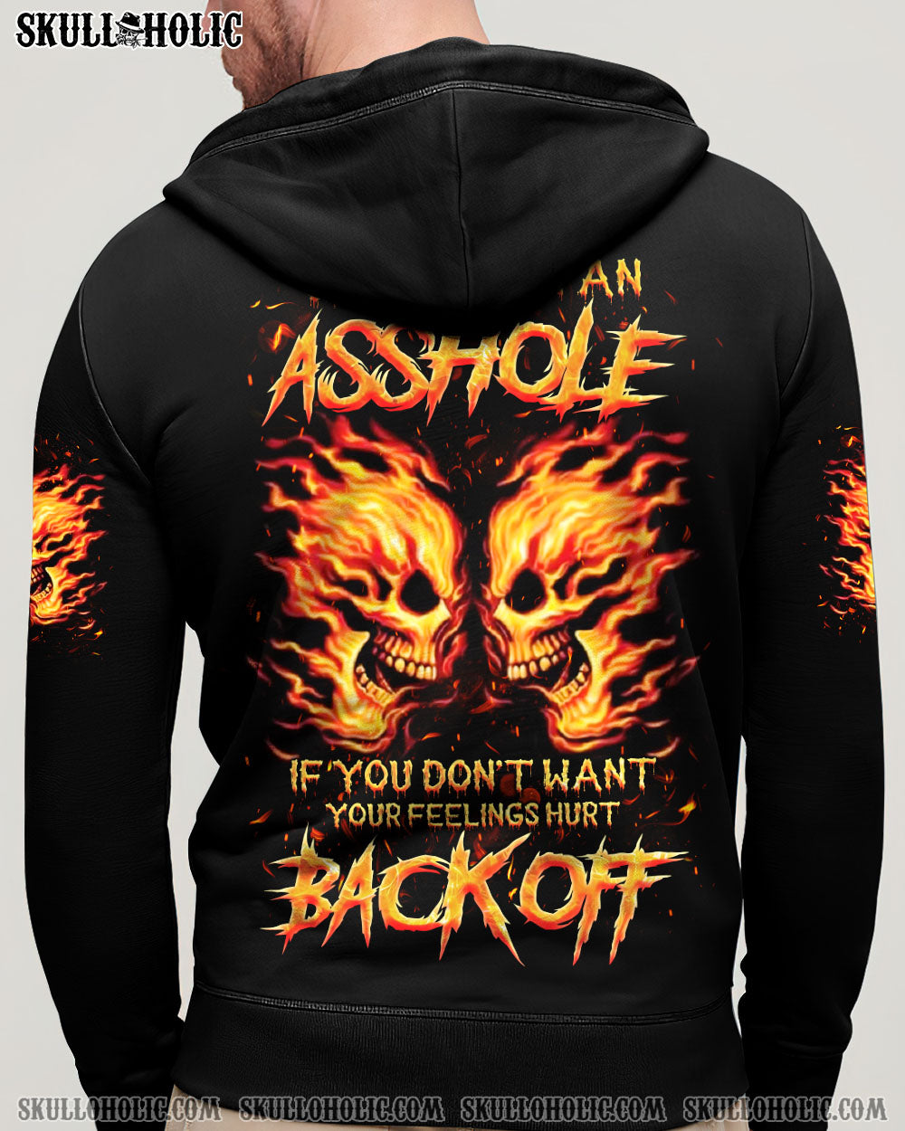 BLISSCORNERS WARNING I'M AN A SKULL FIRE ALL OVER PRINT