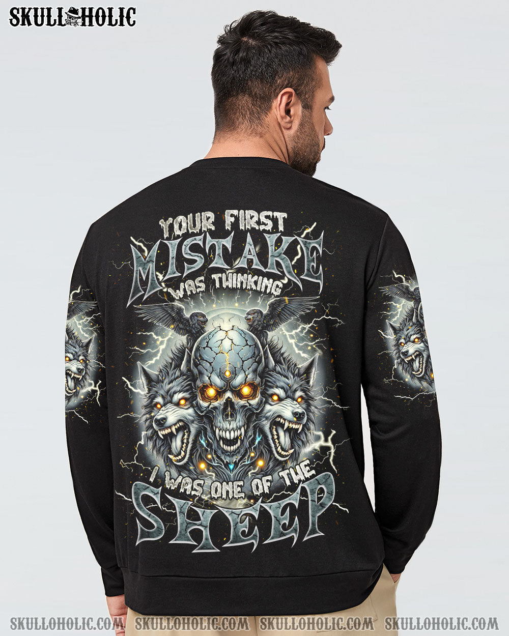 BLISSCORNERS YOUR FIRST MISTAKE WOLF SKULL ALL OVER PRINT