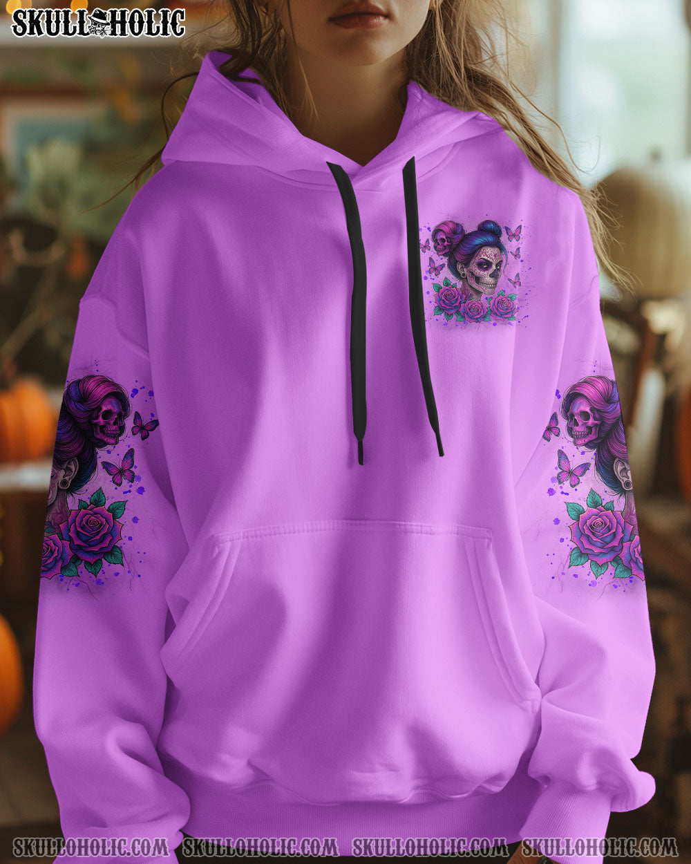 BLISSCORNERS I'M NOT JUST A MOM MESSY BUN SKULL ALL OVER PRINT