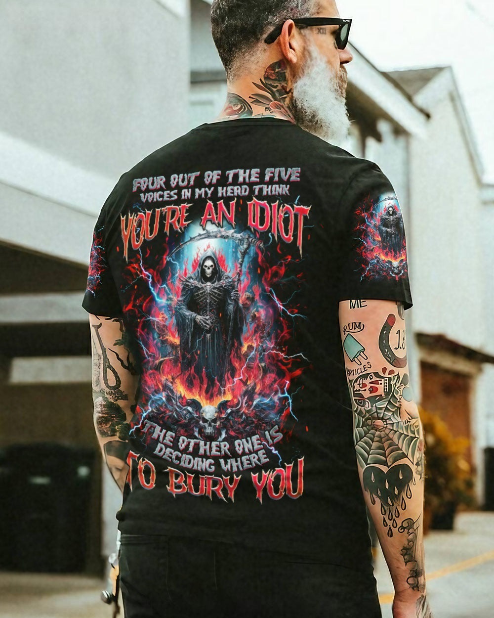 BLISSCORNERS BURY YOU SKULL REAPER ALL OVER PRINT