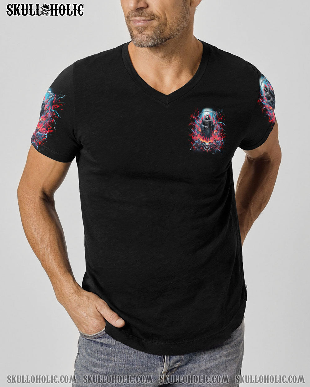 BLISSCORNERS BURY YOU SKULL REAPER ALL OVER PRINT