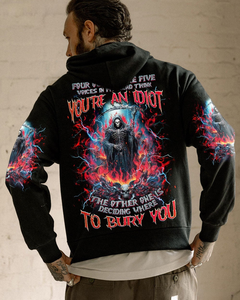 BLISSCORNERS BURY YOU SKULL REAPER ALL OVER PRINT